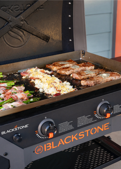 Blackstone  28" Iron Forged Blackout Griddle Cooking Station with Hood